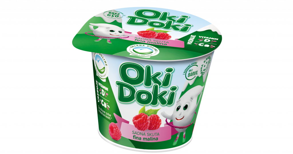 Original Oki Doki raspberry fresh cheese packaging